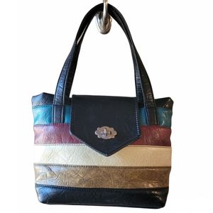 Purses by Nona Multicolor Shoulder Bag Black,Red,Blue, Tan,Beige